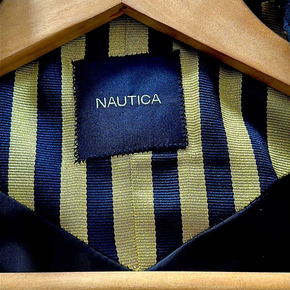 Boys Nautica Navy Blue Lined Blazer with Brass Buttons - Size 14 Regular - Picture 5 of 6